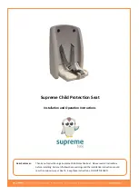 SPL SUPREME SPBSEAT50 Installation And Operation Instructions preview