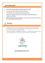 Preview for 4 page of SPL SUPREME SPBSEAT50 Installation And Operation Instructions