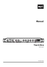 SPL Track One 2960 Manual предпросмотр