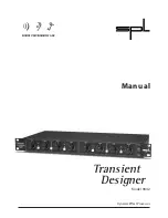 SPL Transient Designer 9842 User Manual preview