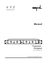 SPL Transient Designer 9946 User Manual preview