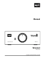 Preview for 1 page of SPL Volume 2 2602 User Manual