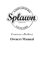 Splawn Amplification competition Owner'S Manual preview