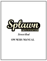 Splawn Amplification Street Rod Owner'S Manual preview