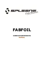 Spleene FABFOIL Manual preview