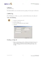 Preview for 30 page of Splicecom PCS 400 User Manual