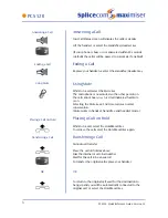 Preview for 3 page of Splicecom PCS 520 Quick Reference Manual