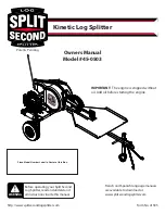 SPLIT SECOND 45-0503 Owner'S Manual preview