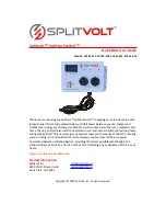 Предварительный просмотр 1 страницы Splitvolt Splitter Switch SPS 01-011 Quick Start User Manual