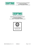 Предварительный просмотр 124 страницы SPM Ice Dream 1 Operator'S Manual
