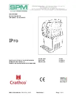 SPM IPro 1 Slusher ECO Operator'S Manual предпросмотр
