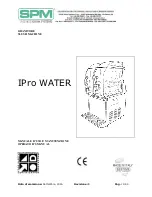 Предварительный просмотр 1 страницы SPM IPro 2 W Operator'S Manual