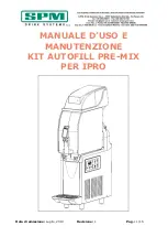 SPM IPRO Kit Autofill Pre-Mix Instruction And Maintenance Manual предпросмотр