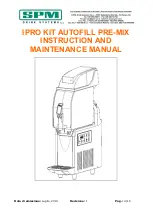 Preview for 4 page of SPM IPRO Kit Autofill Pre-Mix Instruction And Maintenance Manual