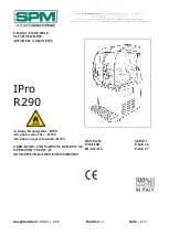 Preview for 1 page of SPM IPro Operator'S Manual