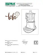 Предварительный просмотр 1 страницы SPM LOLA Operator'S Manual