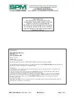 Предварительный просмотр 2 страницы SPM NINA HOT Series Operator'S Manual