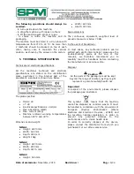 Предварительный просмотр 5 страницы SPM NINA HOT Series Operator'S Manual
