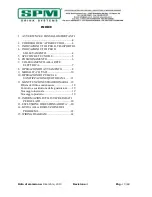 Предварительный просмотр 3 страницы SPM NINA1 Operator'S Manual