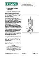 Предварительный просмотр 27 страницы SPM NINA1 Operator'S Manual