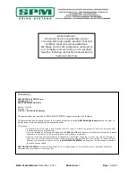 Предварительный просмотр 42 страницы SPM NINA1 Operator'S Manual