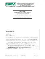 Предварительный просмотр 2 страницы SPM NINO Operator'S Manual