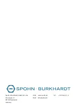 Предварительный просмотр 98 страницы Spohn & Burkhardt SV1C Series Operating Instructions Manual