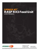 Preview for 1 page of Sponge-Jet RASP RX3 User Manual