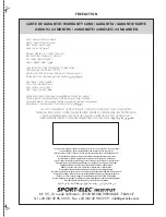 Preview for 111 page of SPORT ELEC FREE ACTION Manual