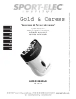 SPORT ELEC Gold & Caress PN172 Instruction Booklet preview