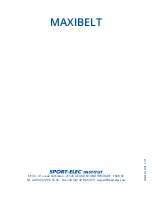 Preview for 34 page of SPORT ELEC MAXIBELT User Manual