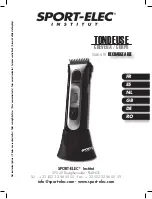 SPORT ELEC TONDEUSE CHEVEUX Manual preview