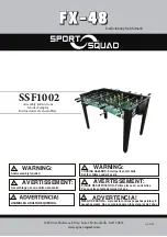 Sport Squad FX-48 Assembly Instructions Manual preview