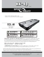 Preview for 1 page of Sport Squad HX-40 Assembly Instructions