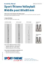 Preview for 8 page of Sport-thieme 1096907 Assembly Manual