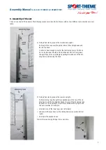 Preview for 10 page of Sport-thieme 1096907 Assembly Manual