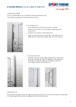 Preview for 11 page of Sport-thieme 1096907 Assembly Manual