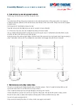 Preview for 13 page of Sport-thieme 1096907 Assembly Manual