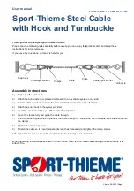 Preview for 2 page of Sport-thieme 111 5909 User Manual