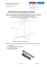 Preview for 1 page of Sport-thieme 115 7013 Operating & Assembly Instructions