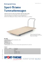 Preview for 1 page of Sport-thieme 1221523 Assembly Instructions Manual