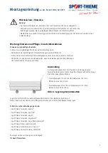 Preview for 3 page of Sport-thieme 1221523 Assembly Instructions Manual