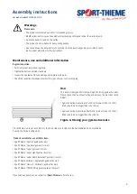 Preview for 6 page of Sport-thieme 1221523 Assembly Instructions Manual