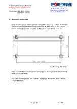 Preview for 2 page of Sport-thieme 126 8603 Operating & Assembly Instructions