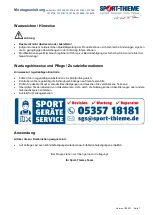 Preview for 7 page of Sport-thieme 131 3736 Assembly Instructions Manual