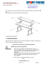 Preview for 2 page of Sport-thieme 145 7618 Operating & Assembly Instructions