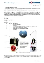 Preview for 2 page of Sport-thieme 251 0620 Instruction Manual