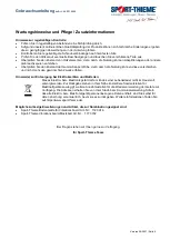 Preview for 5 page of Sport-thieme 251 0620 Instruction Manual