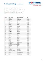 Preview for 12 page of Sport-thieme 291 4901 Instructions For Assembly And Use