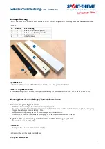 Preview for 3 page of Sport-thieme 2934509 Instruction Manual